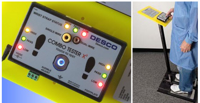 工作区人体综合电阻测试