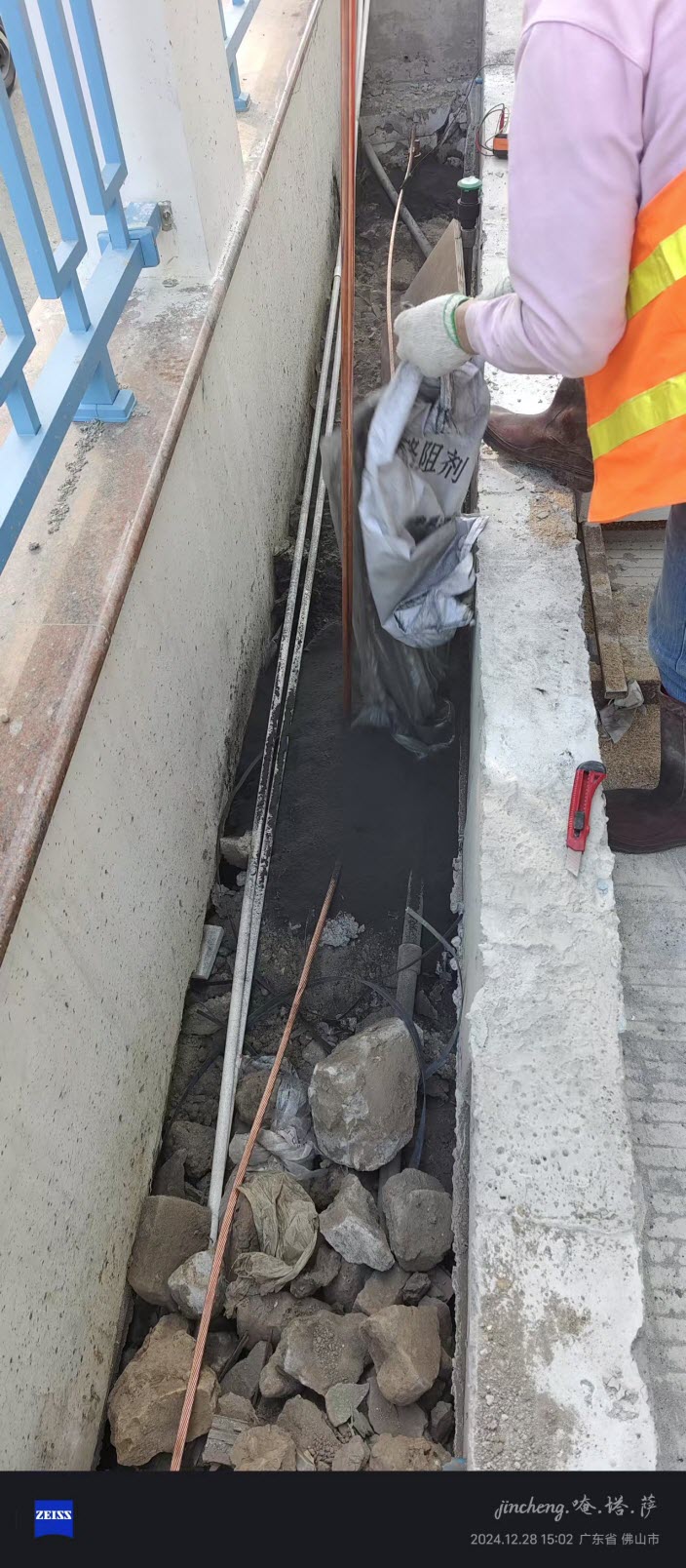 佛山顺德某电源工厂生产车间防静电接地线