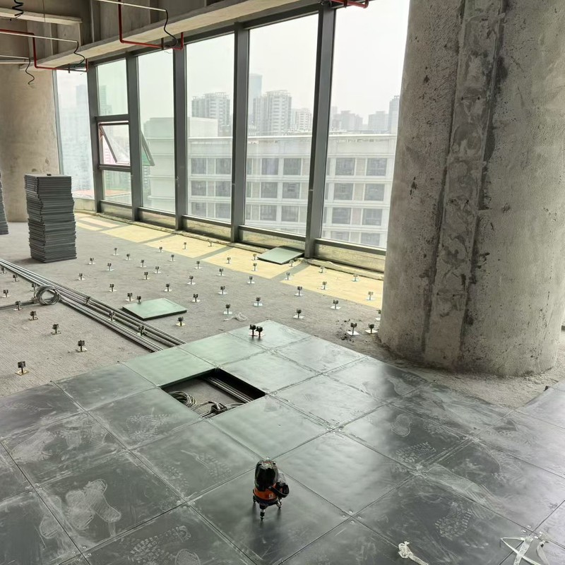 OA网络防静电地板,办公楼网络地板,写字楼架空地板,弱电布线地板