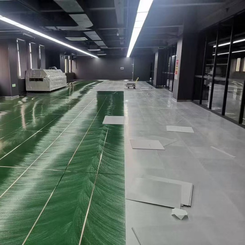 PVC防静电地板施工,电子车间防静电