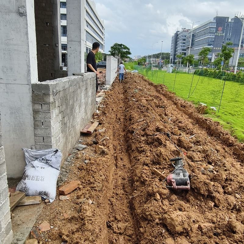 室外人工接地网施工