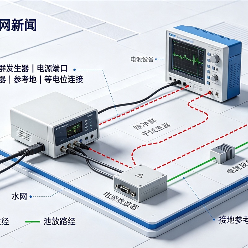 GB/T 17626.6 射频线缆干扰原理图，EMC 测试屏蔽接地标准布置参考