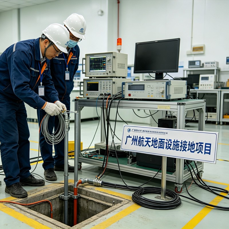 广州航天系统地面设施防静电接地施工案例