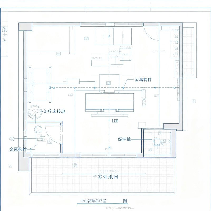 高频治疗室接地安全保护蓝图