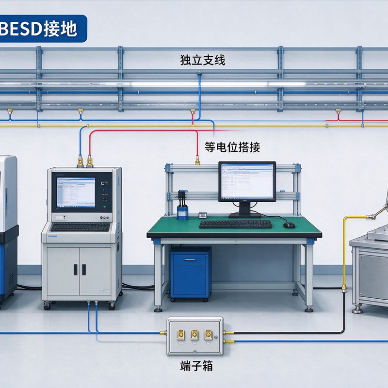 SMT 车间 EPA 分区示意图，高敏感贴片组装区